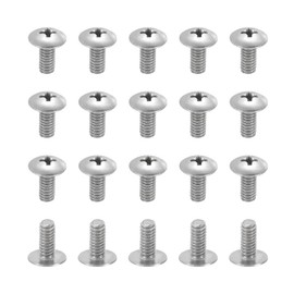 PATIKIL 8#-32x3/8" Truss Head Screws, 20Pcs Wood Screws UNC Phillips Cross 304 Stainless Steel Bolt Machine Screws Fasteners Hardware for Ceiling Fan Blade