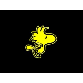 Unbranded Woodstock YELLOW vinyl decal for car windows weatherproof 3.6 x 3.5" Made in USA