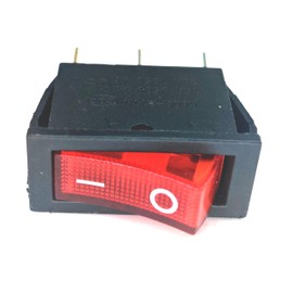 K008 1Pcs AC 250V/15A, 125V/20A Red Light Illuminated LED On/Off SPST 3 Pin 2 Position Mini Boat Rocker Toggle Switch Snap for Car Boat