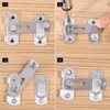 Hasp Deadbolt Lock, Stainless Steel Sliding Door Lock, Cabinet Lock,