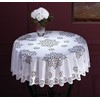 MforStyle White Tablecloth Round Lace 125cm
