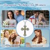 ABIGY Cross Necklace 925 Sterling Silver Celtic Knot Pendant With