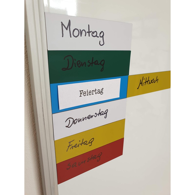Magnetic Labels 30 x 100 mm, Yellow, Pack of 50