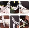 Heavy-Duty Kitchen Shears, Stainless Steel, Serrated Edge, Multi-Purpose Poultry and