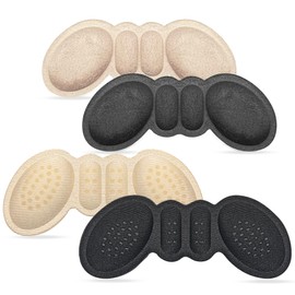 Heel Pads - Heel Inserts for Women, High Heel Comfort Pads, Non-Slip Heel Grips, Shoe Filler & Heel Protectors for Women's Shoes (4Pairs)