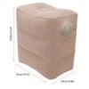Inflatable Foot Rest Pillow Washable Lightweight Portable Inflatable Footrest Cushion