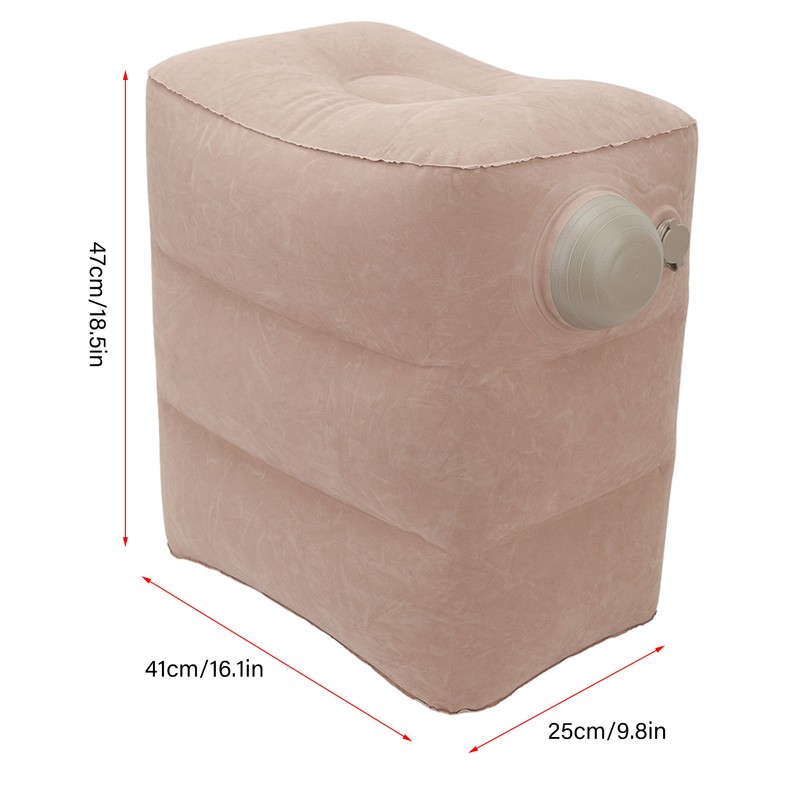 Inflatable Foot Rest Pillow Washable Lightweight Portable Inflatable Footrest Cushion