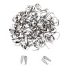 UNICRAFTALE About 100 Pcs 9mm Stainless Steel Snap On Bail Pinch Bail Pinch Clasp Clip Clasp Bail Necklace Clasp Pendant Bail Vatican Parts Clasp Clasp Necklace Bracelet Accessory Parts Sub-Materials Handmade Craft Supplies