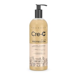 Shampoo Cre-C Bio Protección 1L Fortalece, Protege y Revitaliza el Cabello Fórmula Herbal Anticaída para Uso Diario