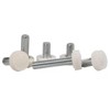 M5x12mm Male Thread Thumb Screw Knobs,Grip Thumb Screw,Threaded Knurled Knobs