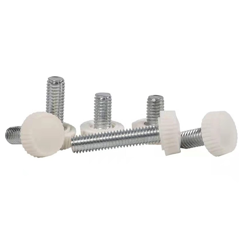 M5x12mm Male Thread Thumb Screw Knobs,Grip Thumb Screw,Threaded Knurled Knobs