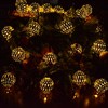 Hann LED Solar Globe String Lights, 12ft 10 LEDs Moroccan