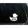 Just Ducky- 4-1/4" x 3-3/4" - Vinyl Die Cut Decal/Bumper Sticker for Windows, Cars, Trucks, Laptops, Etc.