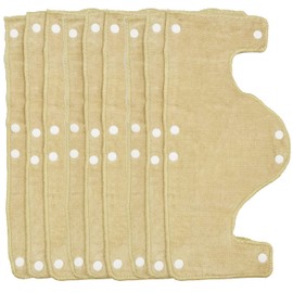 Big Beige Hard Hat Sweatband,Reusable Washable Terry Cotton Hard Hat Liner snap on, 9 pcs per Pack