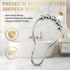 AJAZZ Magnetic Folding Shower Curtains Fabric Polyester Material Waterproof Shower