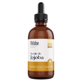 HEBBE Aceite De Jojoba Virgen 125 ml | Orgánico Prensado En Frío Para Piel Y Cabello | Hidratante Facial Para Piel Mixta Y Grasa | Ayuda A Reducir Estrías Y Líneas De Expresión