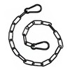 1 Pcs Black Chain, with 2 Removable Carabiners, Gate Chain,