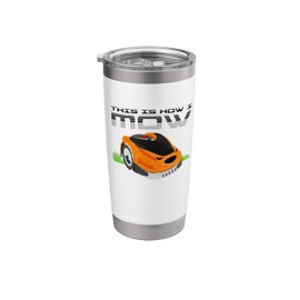 Remote Control Robot Mower Cool Automatic Robotic Lawn Mower Stainless Steel Insulated Tumbler