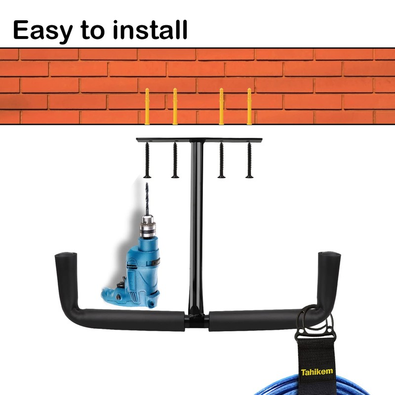 Tahikem 2 Set Overhead Garage Storage Rack, Heavy Duty Overhead