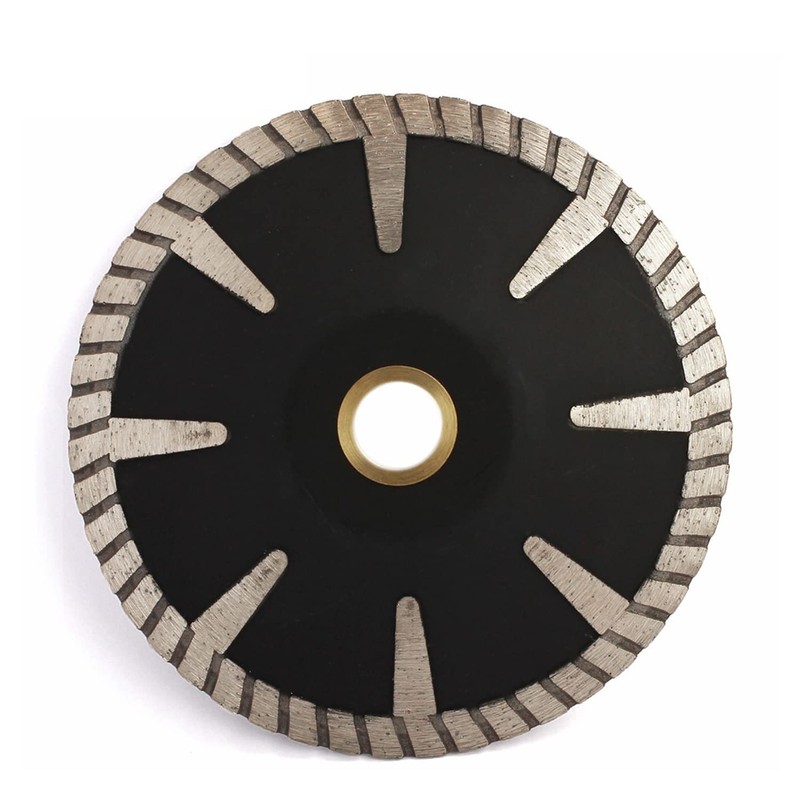 HOMESOM 5 Inch Concave Diamond Blade T Segmented Diamond Cutting