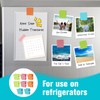 LUCTHY Fridge Magnets Clips 8pcs, Strong Square Whiteboard Magnets Coloured