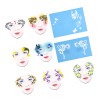 Unbranded 7styles/set Face Makeup Template Durable Stencil Kit for Creative