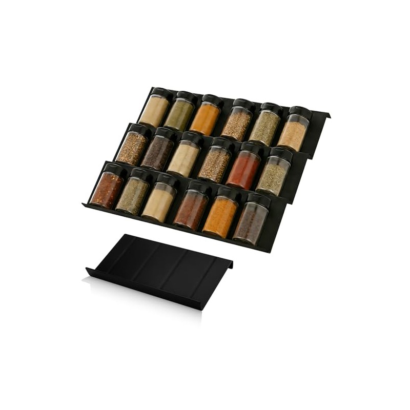 Spice Rack Drawer Kitchen Spice Organiser Pack of 6 |