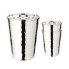 EDZARD Set of 2 Silver Cups Mido Hammered Silver Plated
