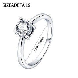 KUNSIR 925 Sterling Silver Rings for Women, True Love Knot Rings, for Fingers, Spring Rings, Jewellery Gifts, Crossed Rings for Women, with Cubic Zirconia, Size R1, Sterling Silver