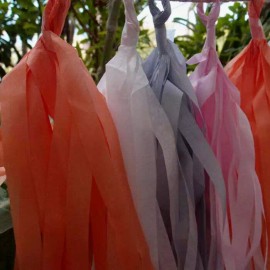 Quasimoon Tissue Paper Tassel Garland Kit - Powder Mix by PaperLanternSt