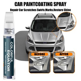 UX Ingot Silver Metallic Touch Up Paint for Ford, Car Paint Pen Scratch Repair Two-In-One Touch Up Paint, Premium Car Scratch Remover for Deep Scratches