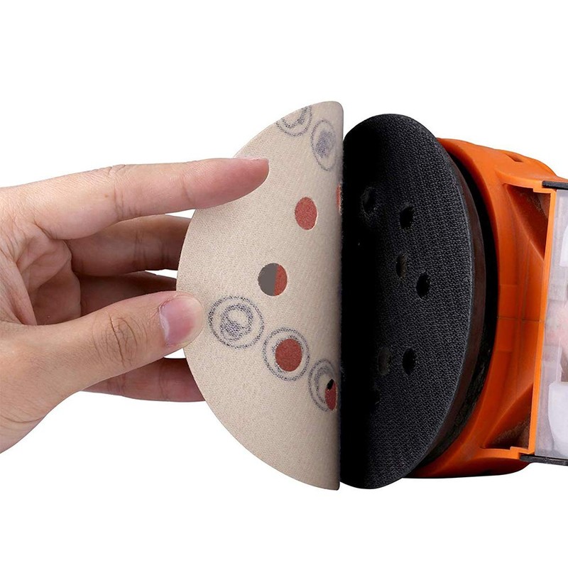 Maveek 50 Pieces 8 Holes Sanding Discs 80 Grit 5