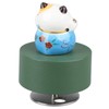 Music Box Round Shape Fortune Cat Style Pleasing Melody Exquisite