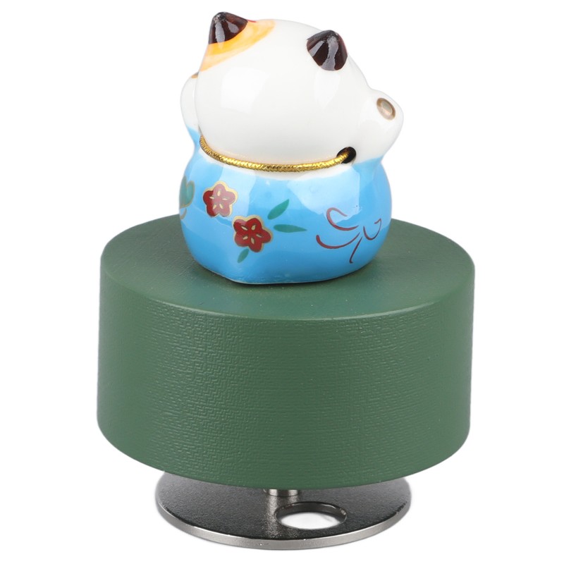 Music Box Round Shape Fortune Cat Style Pleasing Melody Exquisite