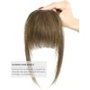 Rose bud Bangs Hair Clip in Bangs Remy Human Hair