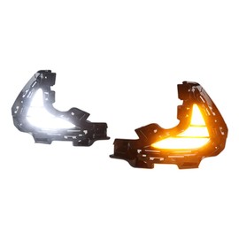 Dreamseek LED DRL Fog Lamps for Hyundai Sonata Hybrid DN8 2020 2021 2022 2023 Front Driving Daytime Running Light with Turn Signal