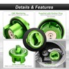 ROMELACK Green Magnetic Diesel Fuel Cap 6061 Aluminum Compatible with
