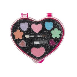 Theo Klein 5564 Trousse a forma di cuore, grande I Include ombretto, fard e lucidalabbra I Dimensioni- 12,5 cm x 12 cm x 2 cm I Giocattoli per bambini dai 3 anni in su