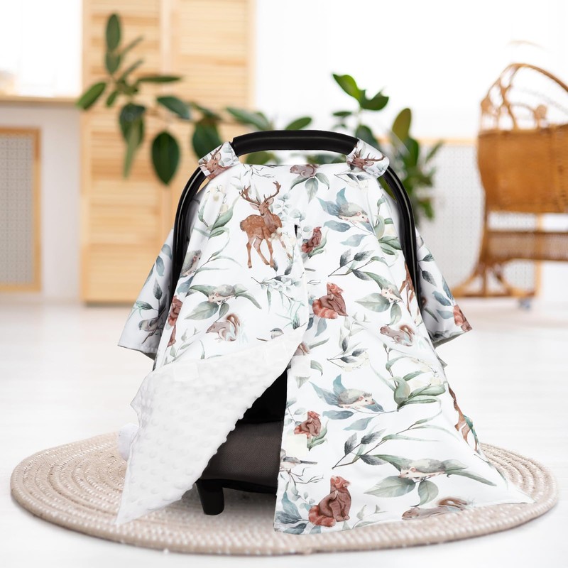 TANOFAR Baby Carseat Canopy, Peekaboo Opening Car Seat Canopy for