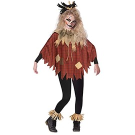 Scary Scarecrow Kid's Poncho Standard