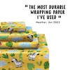 Yellow Wrapping Paper - 6 Sheets Recyclable Wrapping Paper for