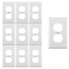 RiteAV Electrical Receptacle Outlet Covers Duplex Wall Plate Kit Standard