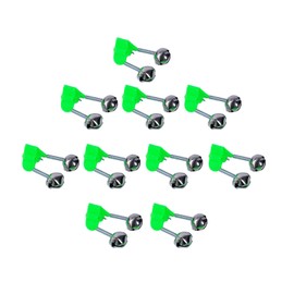 FEISIDUNWSF 10 Pcs Fishing Bite Alarm Bells Double Metal Bells Bite Carp Clip Alerter Firm Fishing Bite Alarm for Fishing Enthusiasts