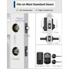 TEEHO TE001L Keyless Entry Door Lock with 2 Handles -