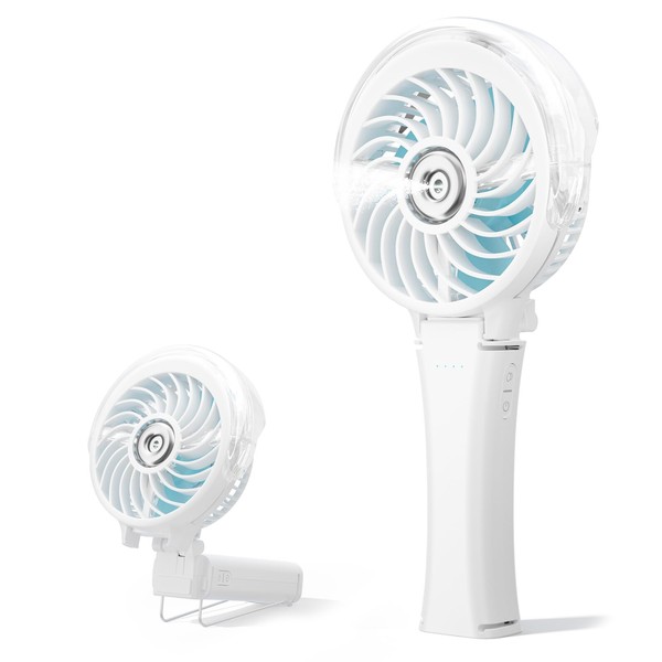 HandFan Handventilator 2025 Verbesserter Tragbarer Sprühventilator, 34ML Wassertank, tragbarer persönlicher