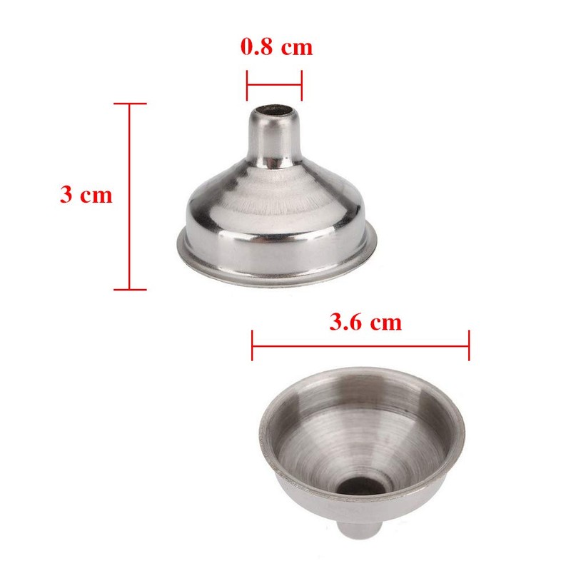 Hip Flask Funnel 8mm 8 Pack for Wine Pot Water