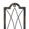 Gothic Candle Sconce Set of 2 -Gold Black Metal Wall