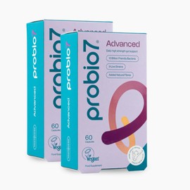Probio7 Probiotics Advanced - High Strength Digestive Support. 9 Live Strains. 10 Billion CFU, Saccharomyces Boulardii + 2 Fibre Types. Gut Health Supplements, Probiotics for Gut Health - 120 Capsules