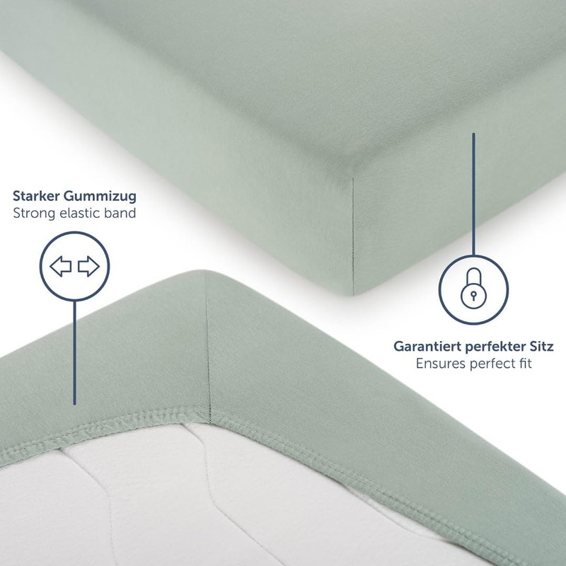 Blumtal Basics Fitted Sheet, 100% Cotton.