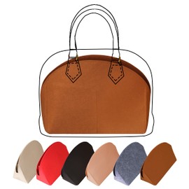 TTdayup Felt Bag Organizer Insert Alma BB Bag in Bag Tote Shell Shaper Handbag Organiser Insert Fits Alma BB/PM insert(Color:Coffee,Size:Alma BB)